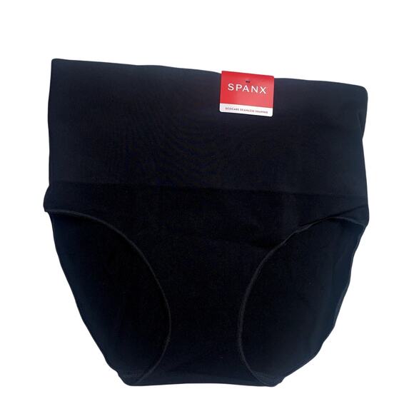SPANX Women's Very Black Shape ExtraOrdinary Brief Size L - Picture 3 of 16